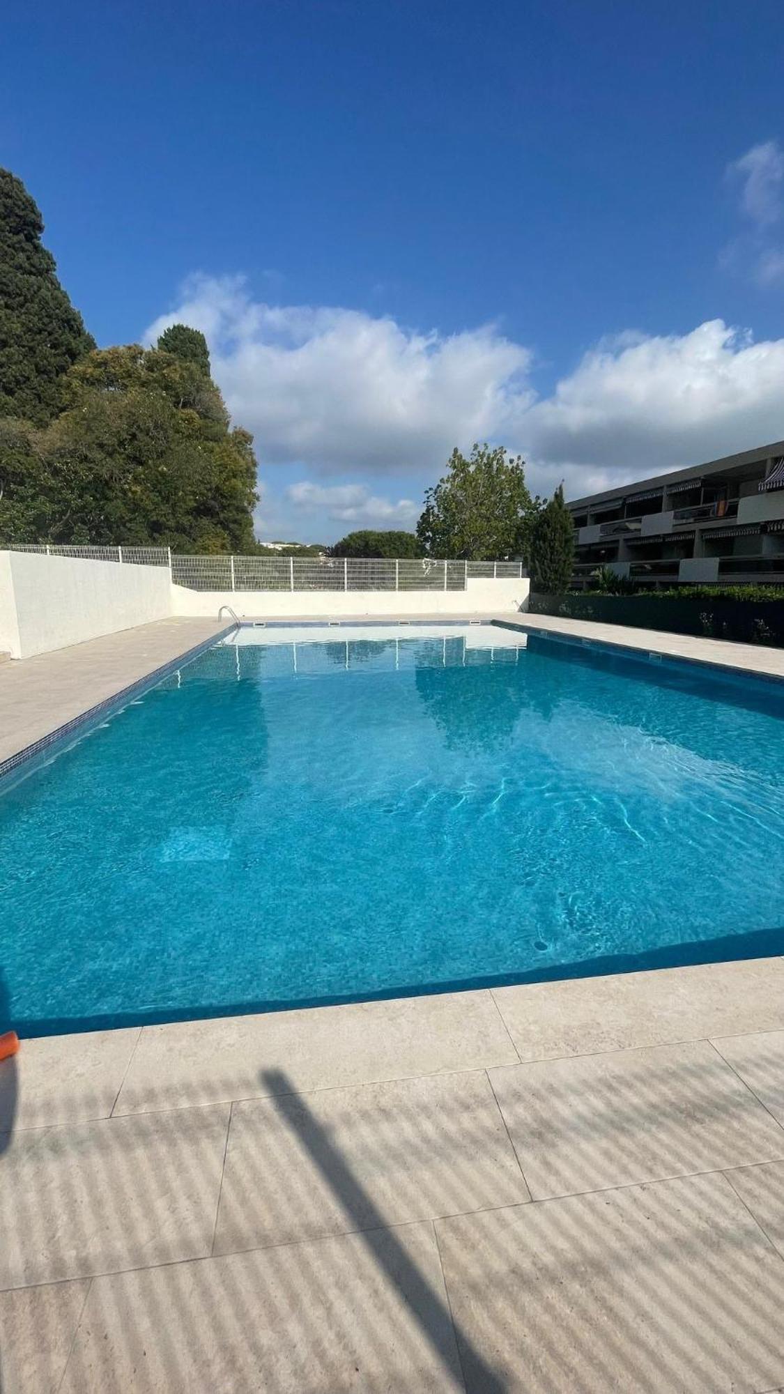 Joli Studio Vue Mer, Piscine, Tennis, Parking Antibes Bagian luar foto